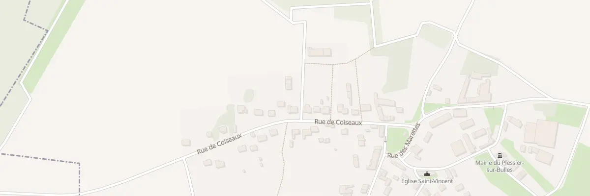 Plan du 190 Rue de Coiseaux au Plessier-sur-Bulles