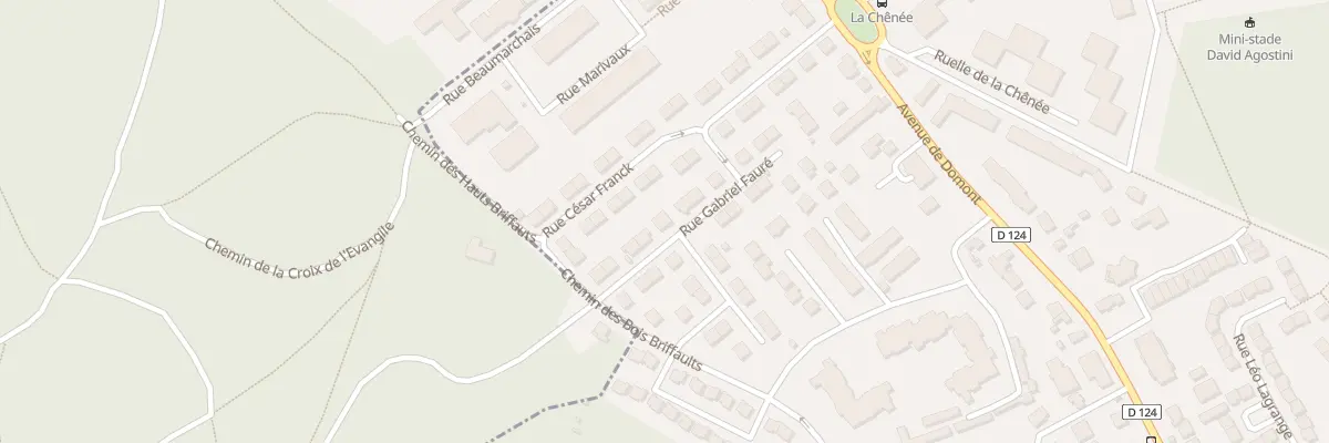 Plan du 14 Rue Gabriel Fauré à Montmorency