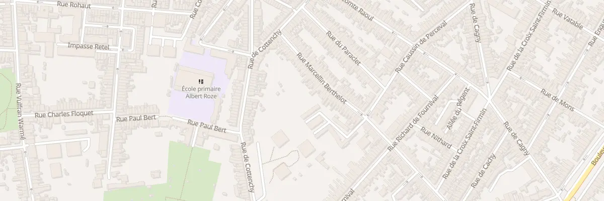 Plan du 34 Rue Marcellin Berthelot à Amiens