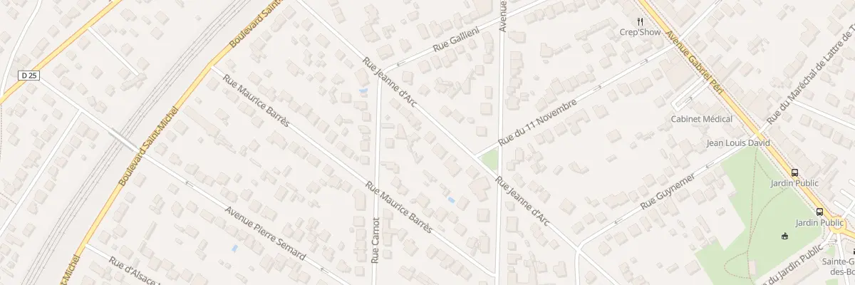Plan du 24 Rue Jeanne d’Arc à Sainte-Geneviève-des-Bois
