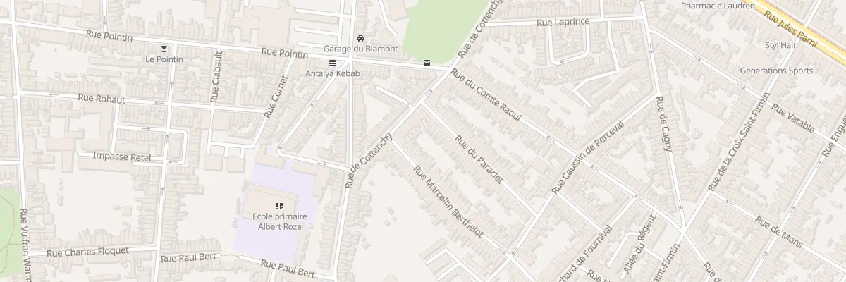 Plan du 3 Rue Marcellin Berthelot à Amiens