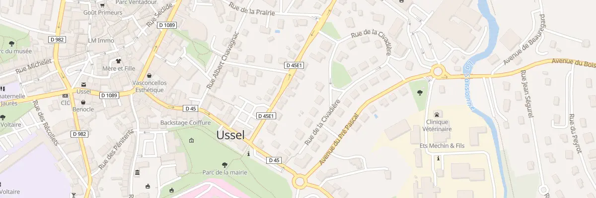 Plan du 10 Bd du Doc Goudouneche à Ussel