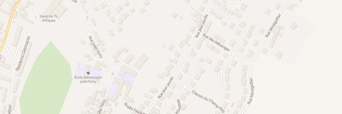 Plan du 91D Rue Jean Jaurès à Arques