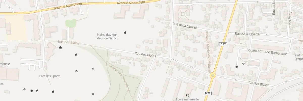 Plan du 91 Rue des Blains à Bagneux