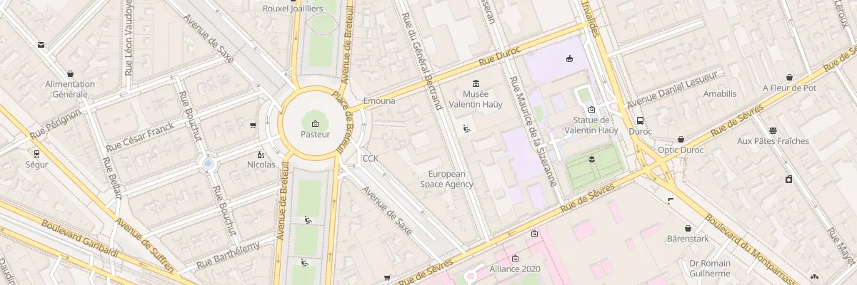 Plan du 22 Rue du Gal Bertrand à Paris 7e Arrondissement