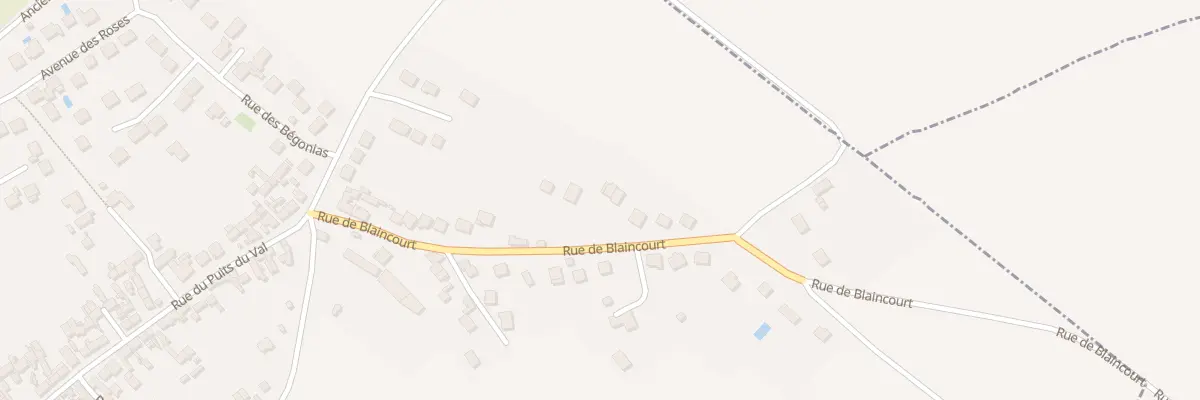 Plan du 229 Rue de Blaincourt à Ercuis