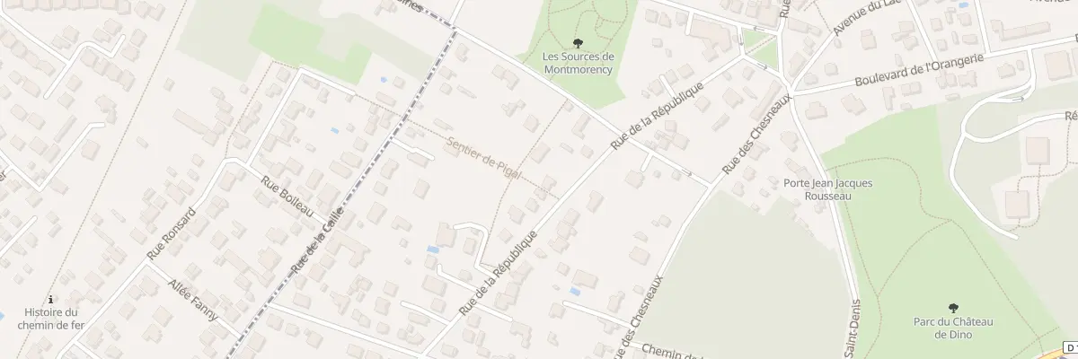 Plan du 24 Rue de la République à Montmorency