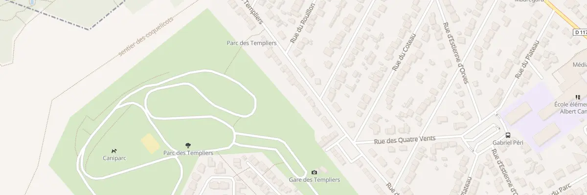 Plan du 83 Rue des Templiers à Épinay-sur-Orge