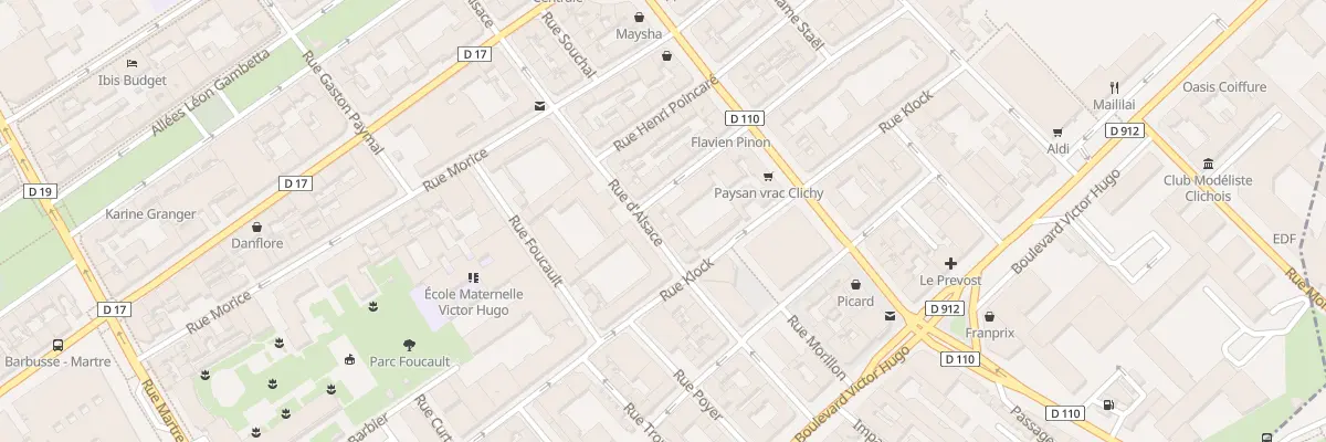 Plan du 16 Rue d’Alsace à Clichy