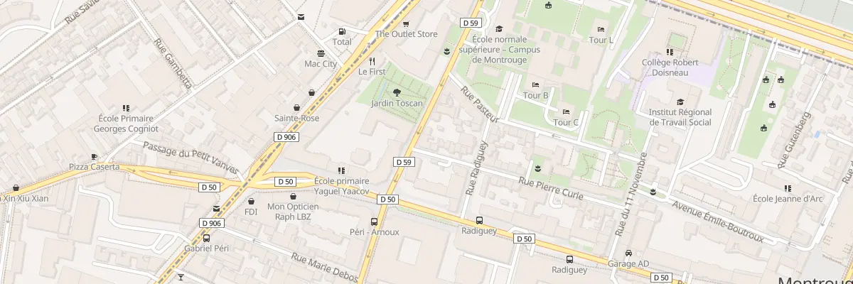 Plan du 33 Rue Maurice Arnoux à Montrouge