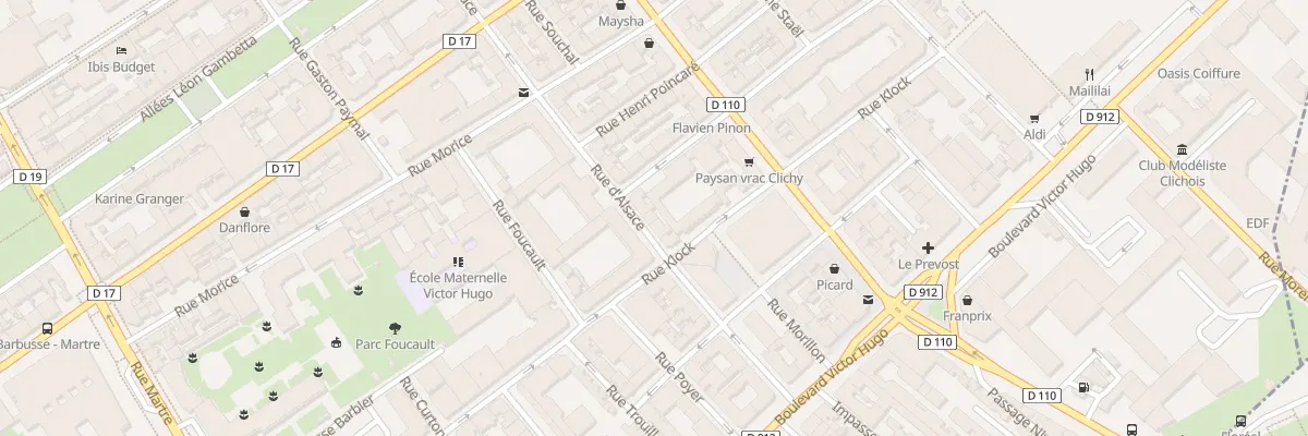 Plan du 14 Rue d’Alsace à Clichy