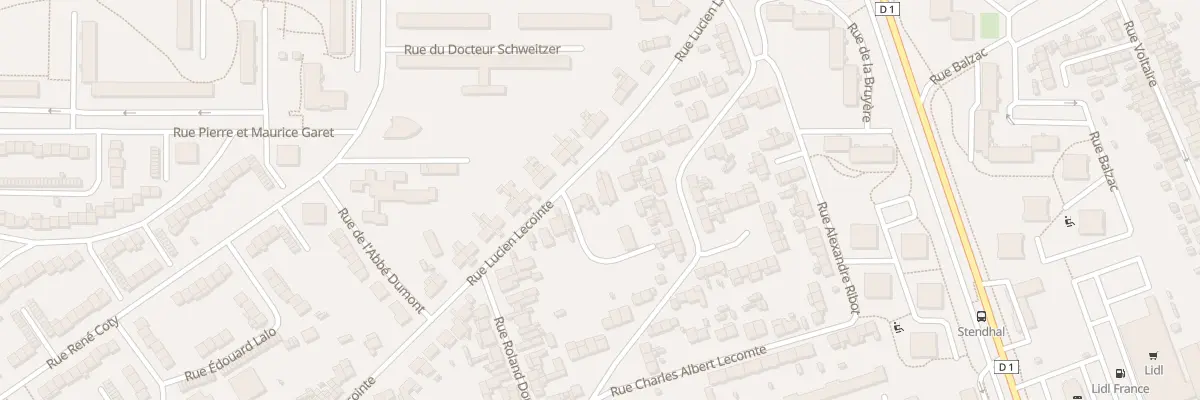 Plan du 232 Rue Lucien Lecointe à Amiens