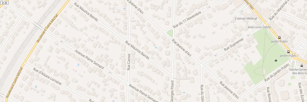 Plan du 39 Rue Maurice Barres à Sainte-Geneviève-des-Bois