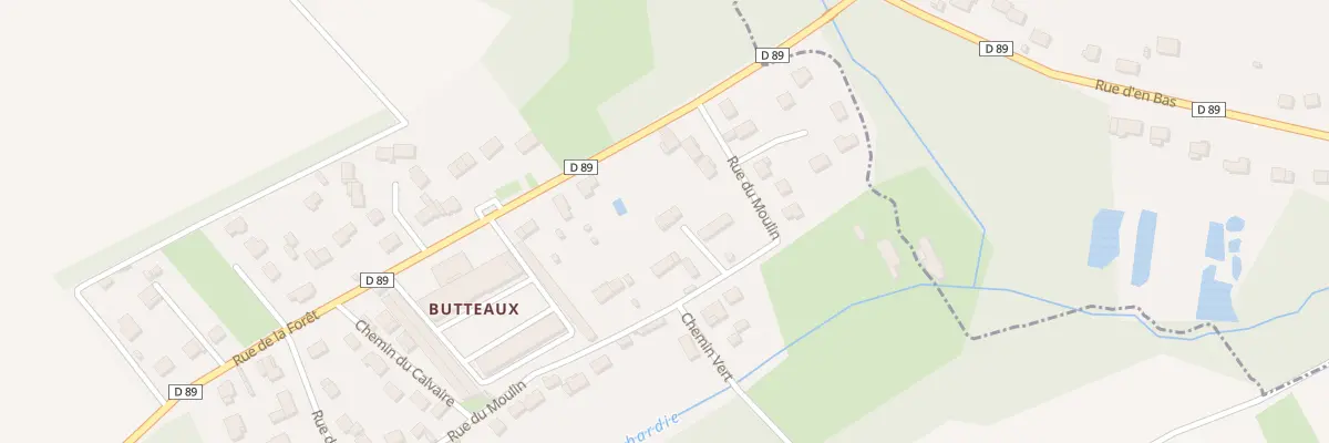 Plan du 411 Rue du Moulin à Hondainville