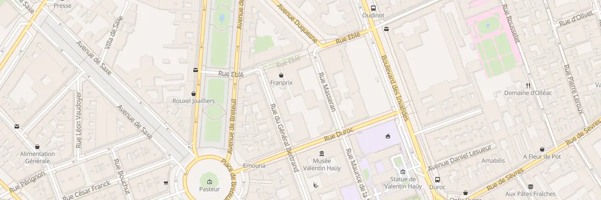 Plan du 14 Rue Duroc à Paris 7e Arrondissement