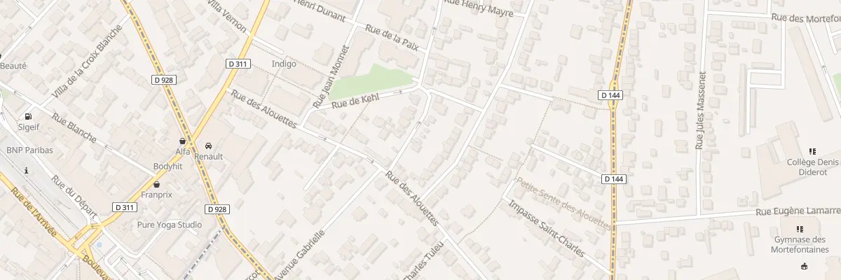 Plan du 13 Rue Chevalier à Montmorency
