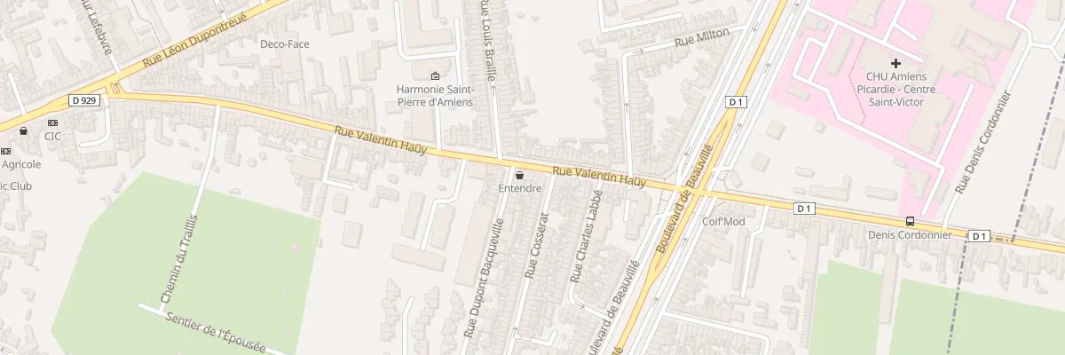 Plan du 144 Rue Valentin Haüy à Amiens