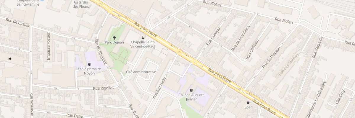 Plan du 58 Rue Jules Barni à Amiens