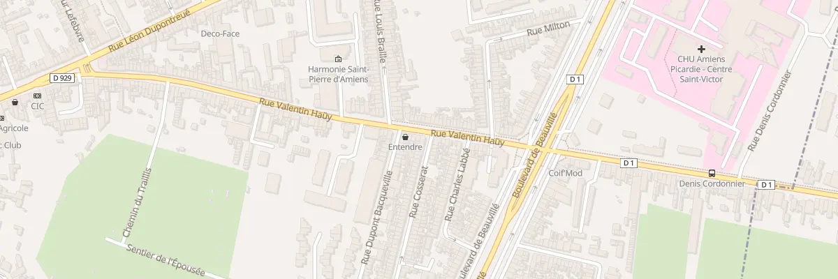 Plan du 146 Rue Valentin Haüy à Amiens