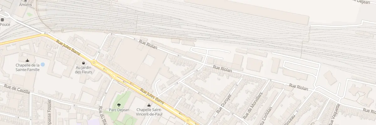 Plan du 74 Rue Riolan à Amiens