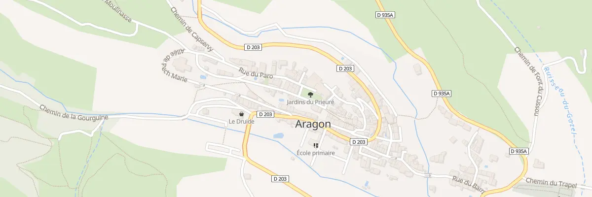 Plan du 5194 Le Village à Aragon