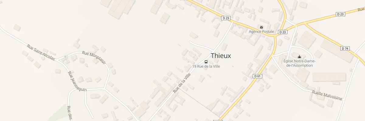 Plan du 15 Rue de la Ville à Thieux