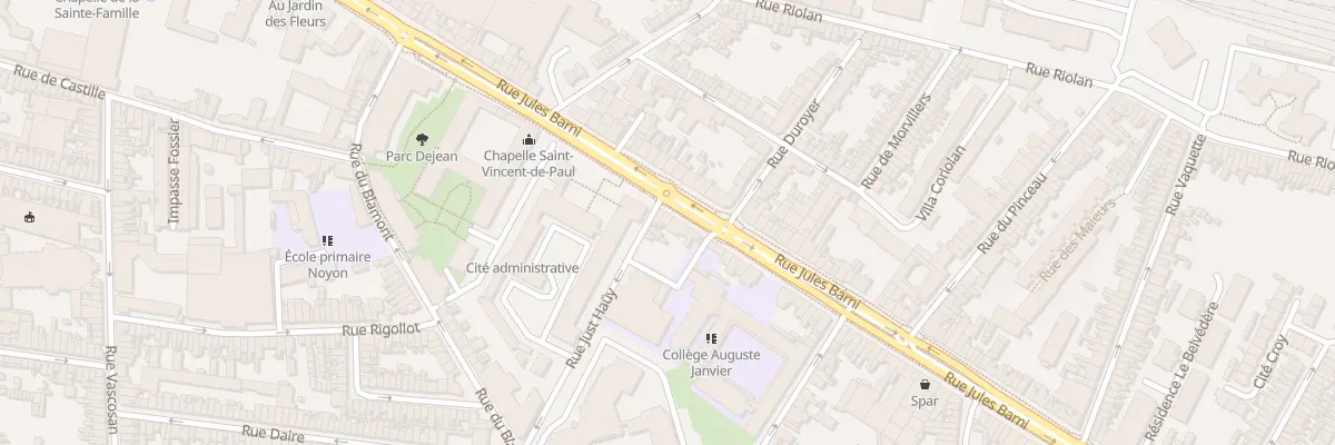 Plan du 60 Rue Jules Barni à Amiens