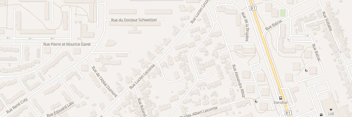 Plan du 236 Rue Lucien Lecointe à Amiens