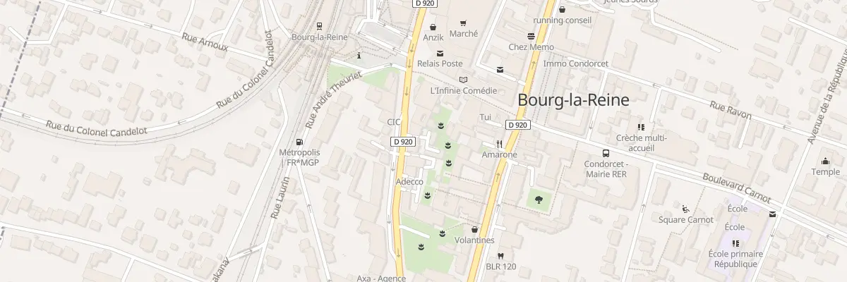 Plan du 75 Bd du Maréchal Joffre à Bourg-la-Reine