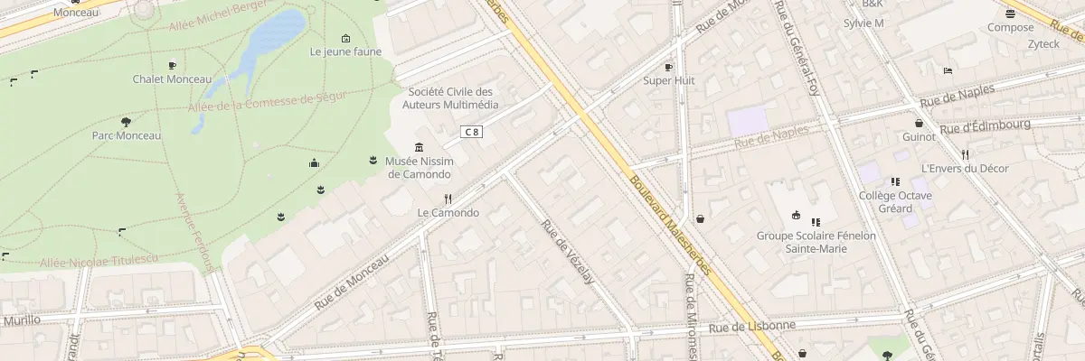 Plan du 66 Rue de Monceau à Paris 8e Arrondissement