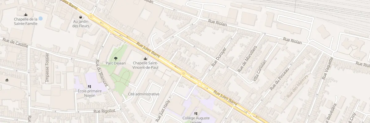 Plan du 139 Rue Jules Barni à Amiens