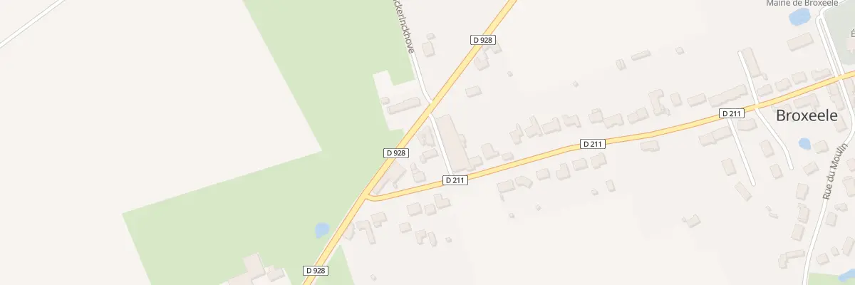 Plan du 13 Rte de Saint Omer à Broxeele