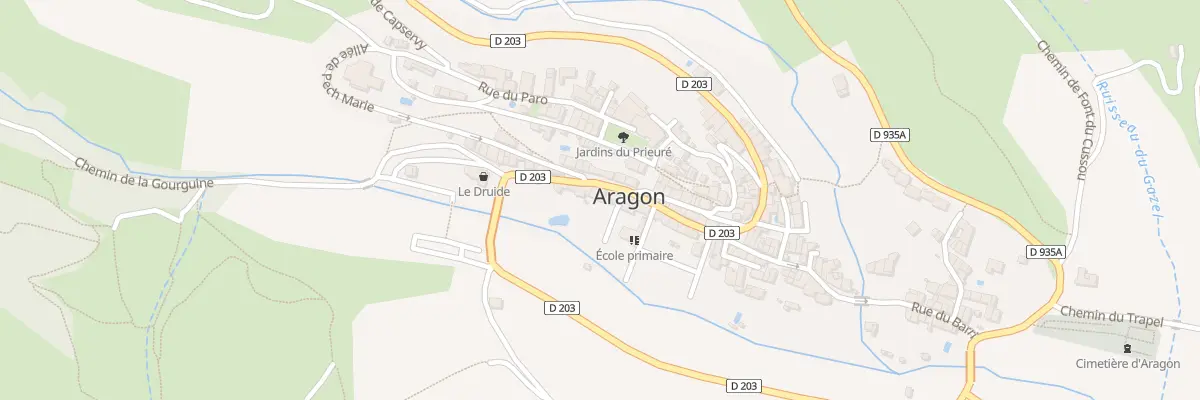 Plan du 1 Imp de la Mairie à Aragon