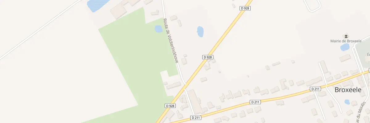 Plan du 2 Rte de Volckerinckhove à Broxeele