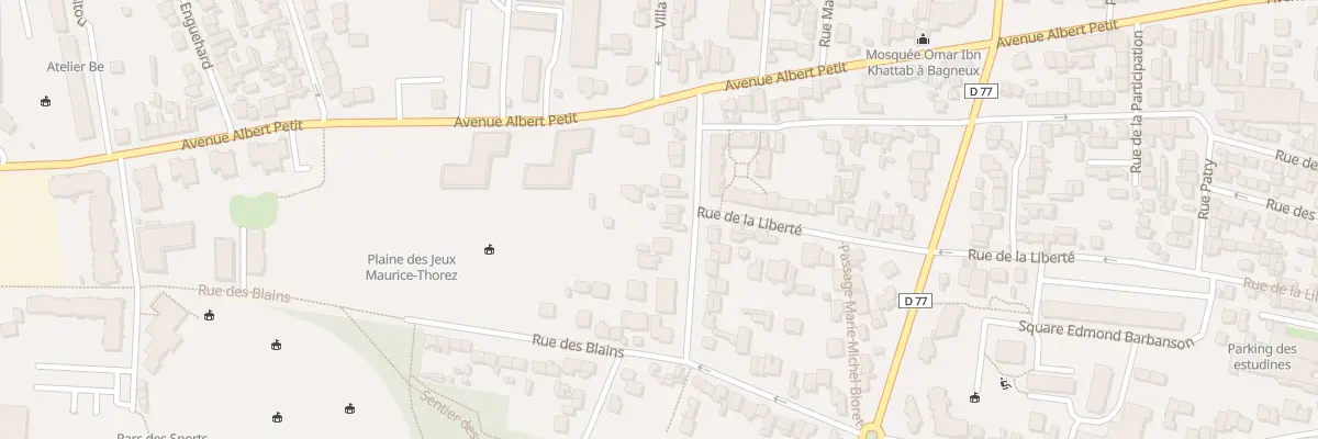 Plan du 14 Rue des Buttes à Bagneux