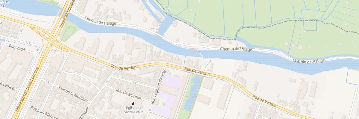 Plan du 129 Rue de Verdun à Amiens