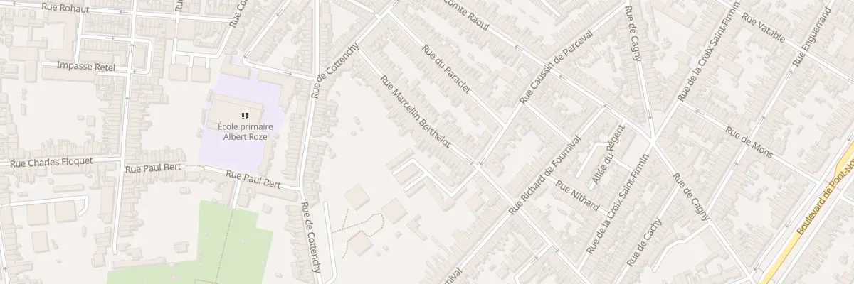 Plan du 44 Rue Marcellin Berthelot à Amiens