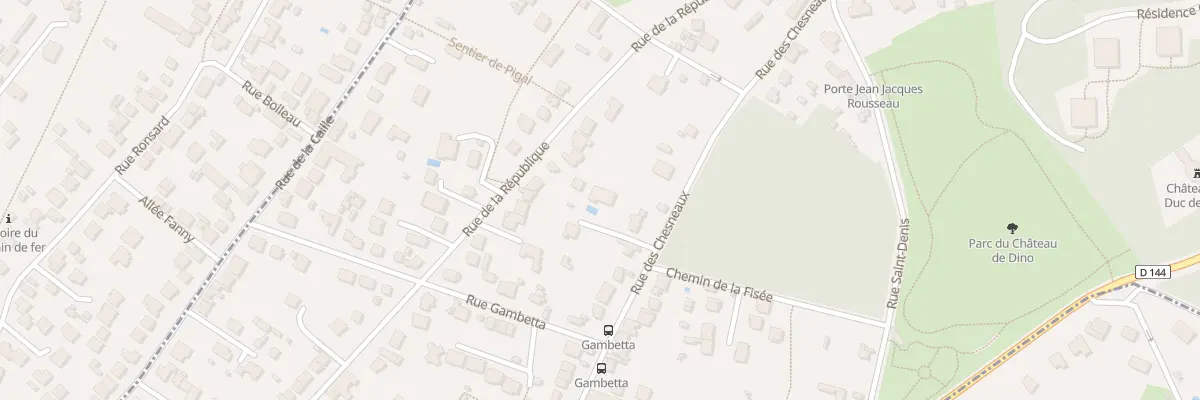 Plan du 10B Rue des Chesneaux à Montmorency