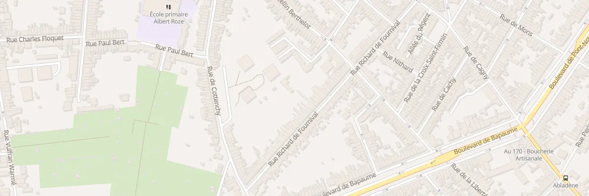Plan du 86 Rue Richard de Fournival à Amiens