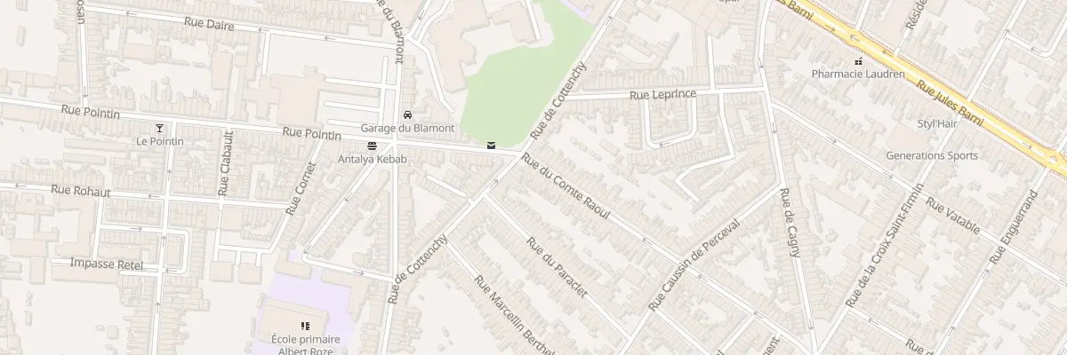 Plan du 6 Rue du Comte Raoul à Amiens