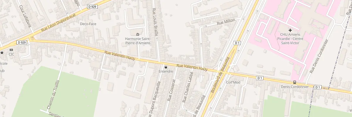 Plan du 125 Rue Valentin Haüy à Amiens