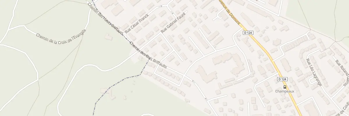 Plan du 12 Rue Claude Debussy à Montmorency