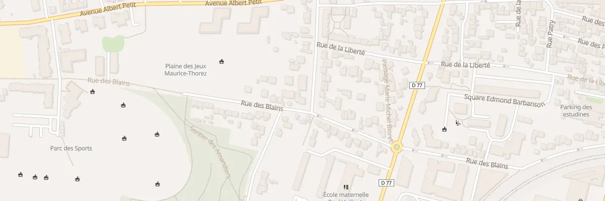 Plan du 97 Rue des Blains à Bagneux