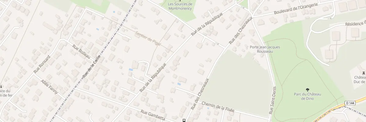 Plan du 13 Rue de la République à Montmorency