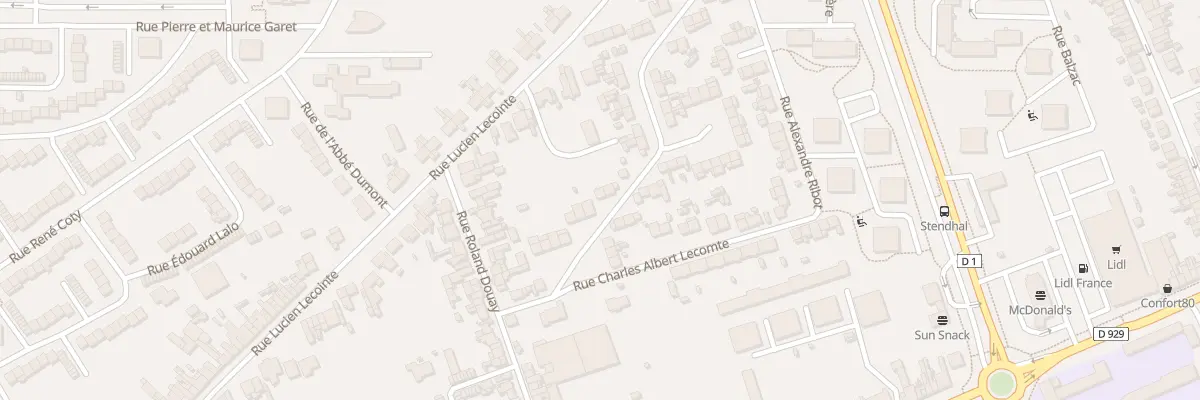 Plan du 15 Rue Dr Christian Perdu à Amiens
