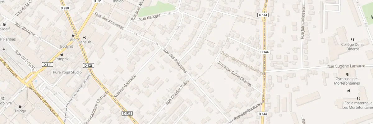 Plan du 4 Rue Chevalier à Montmorency