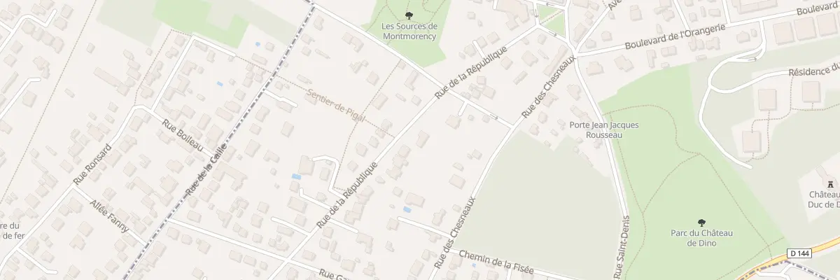 Plan du 11B Rue de la République à Montmorency