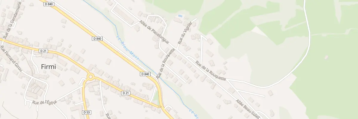 Plan du 3 Rue de la Rouquette à Firmi