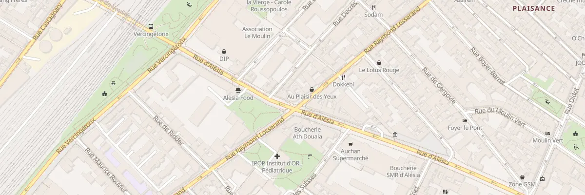 Plan du 170 Rue d’Alésia à Paris 14e Arrondissement