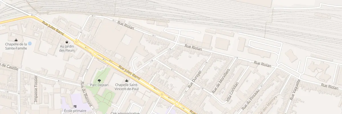 Plan du 16 Rue Capperonnier à Amiens